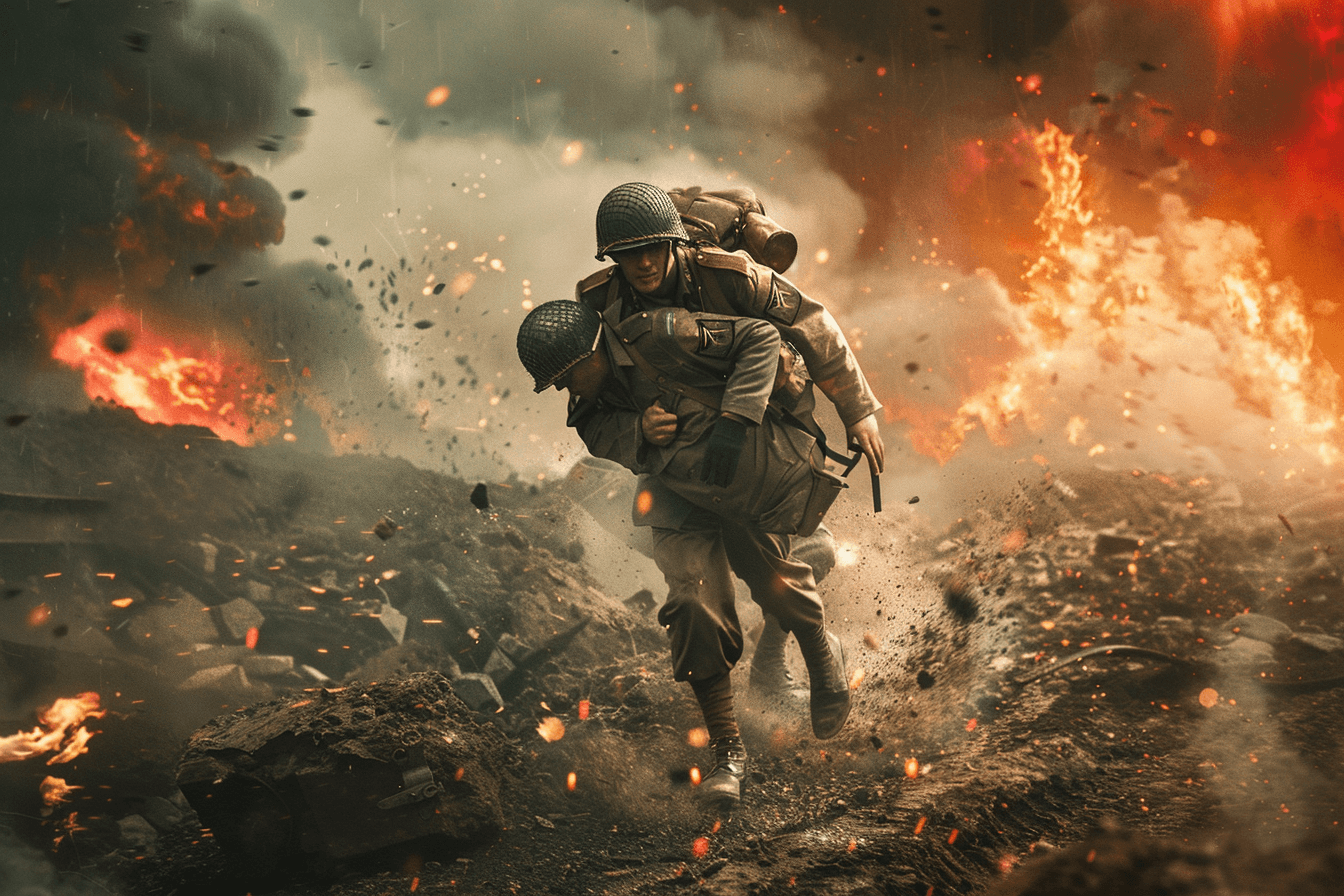 부상병을-업고-뛰어가는-전쟁-영웅