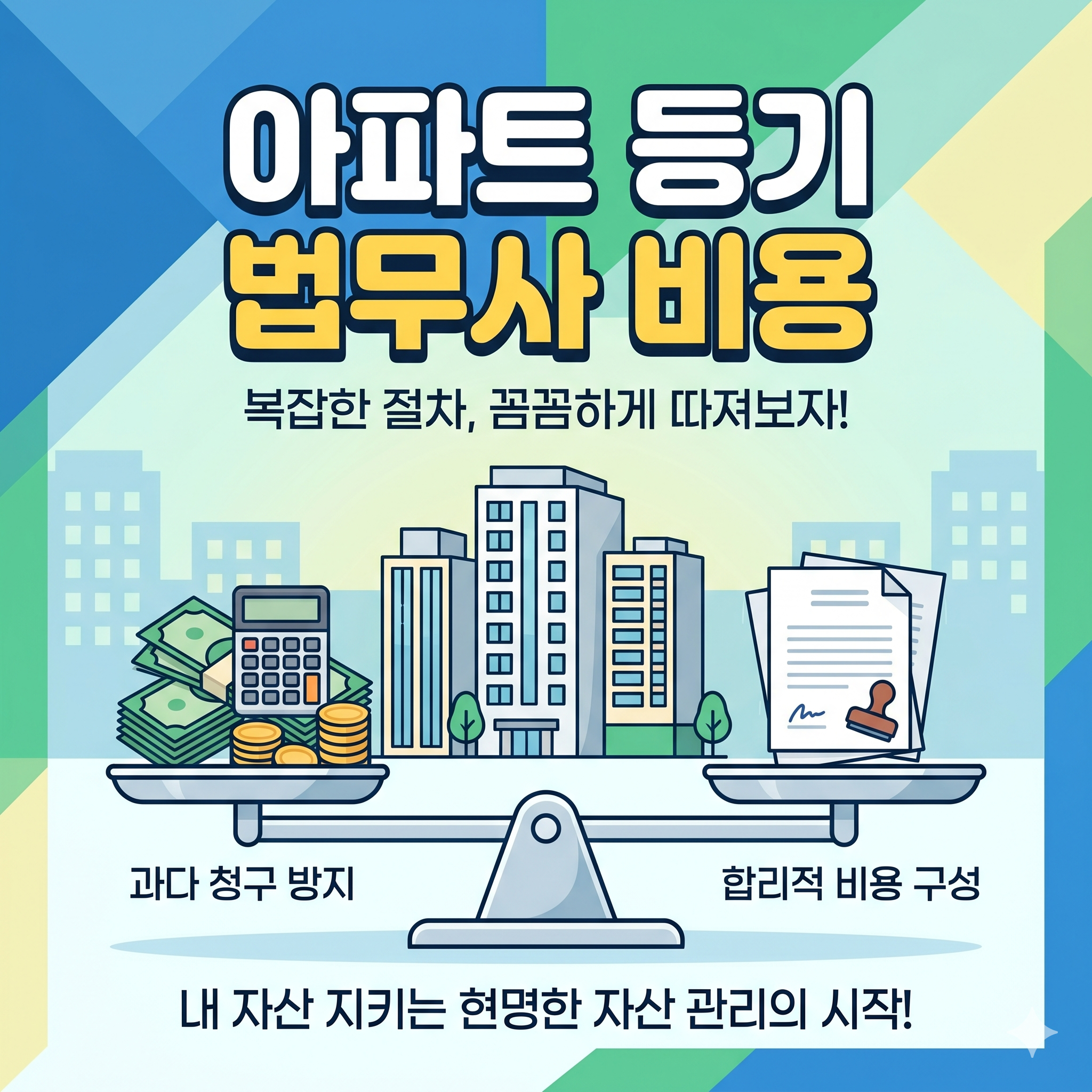 아파트 등기 법무사 비용 수수료 구성과 과다 청구 방지 가이드