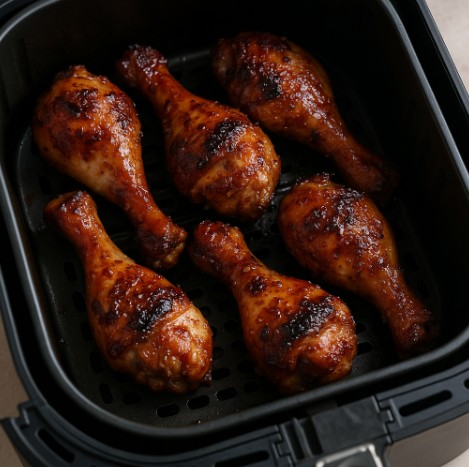 에어프라이어로 구운 간장 닭다리 구이