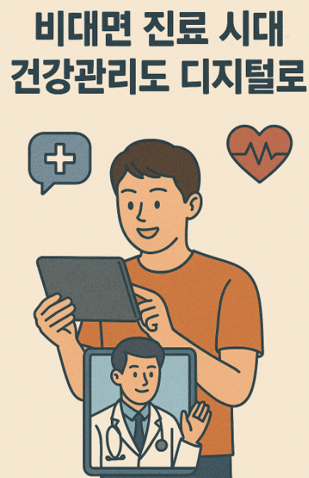 비대면 건강관 디지털 사진