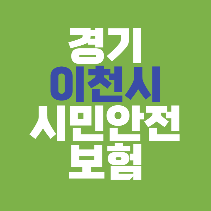 경기 이천시 시민안전보험