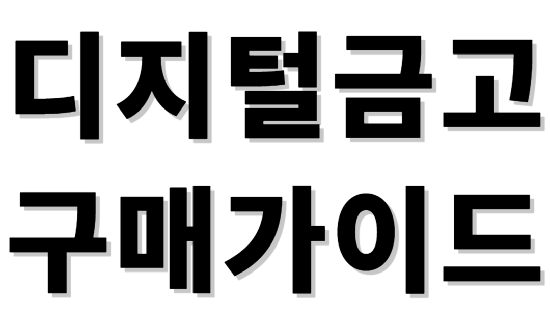 디지털금고 구매가이드