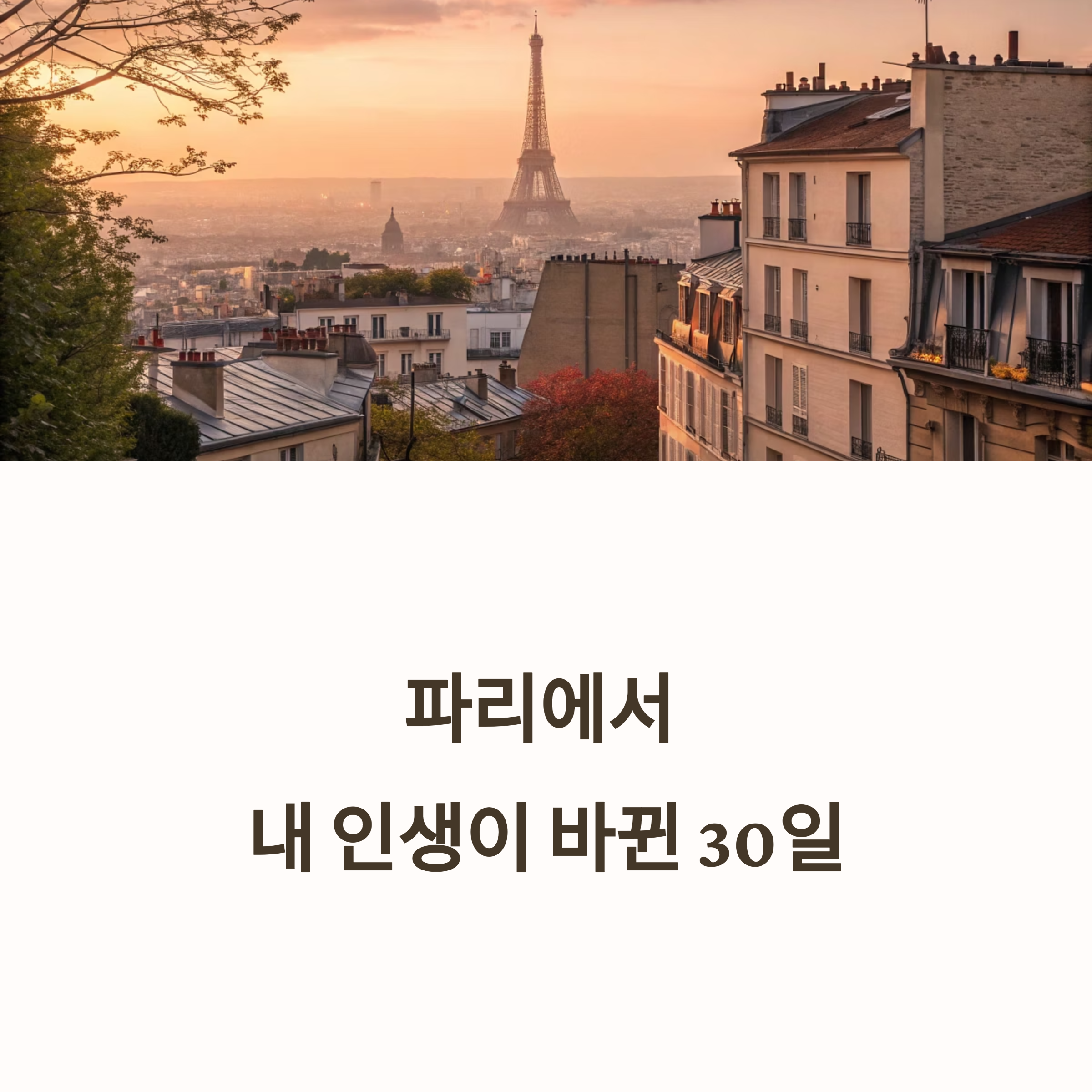 파리에서 보낸 한 달