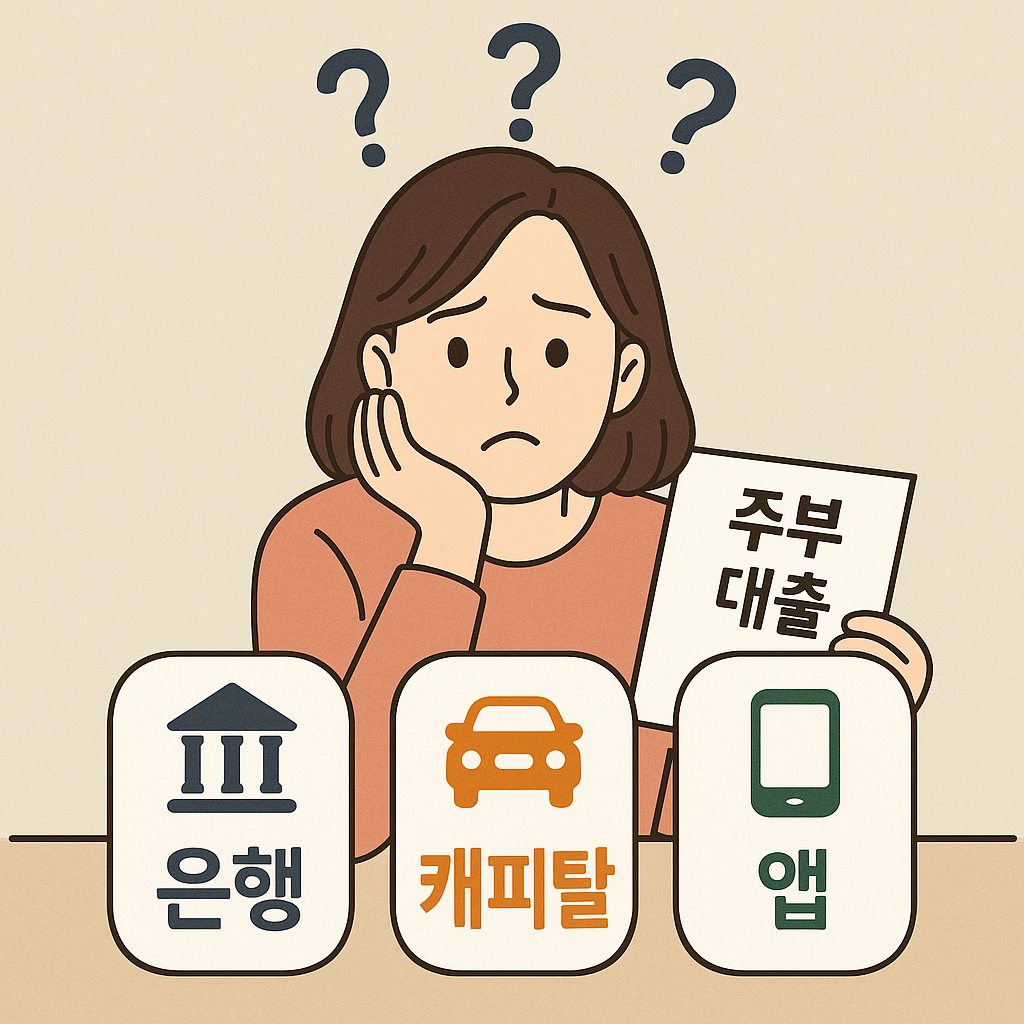 주부 대출 비교 분석! 은행 vs 캐피탈 vs 앱 대출