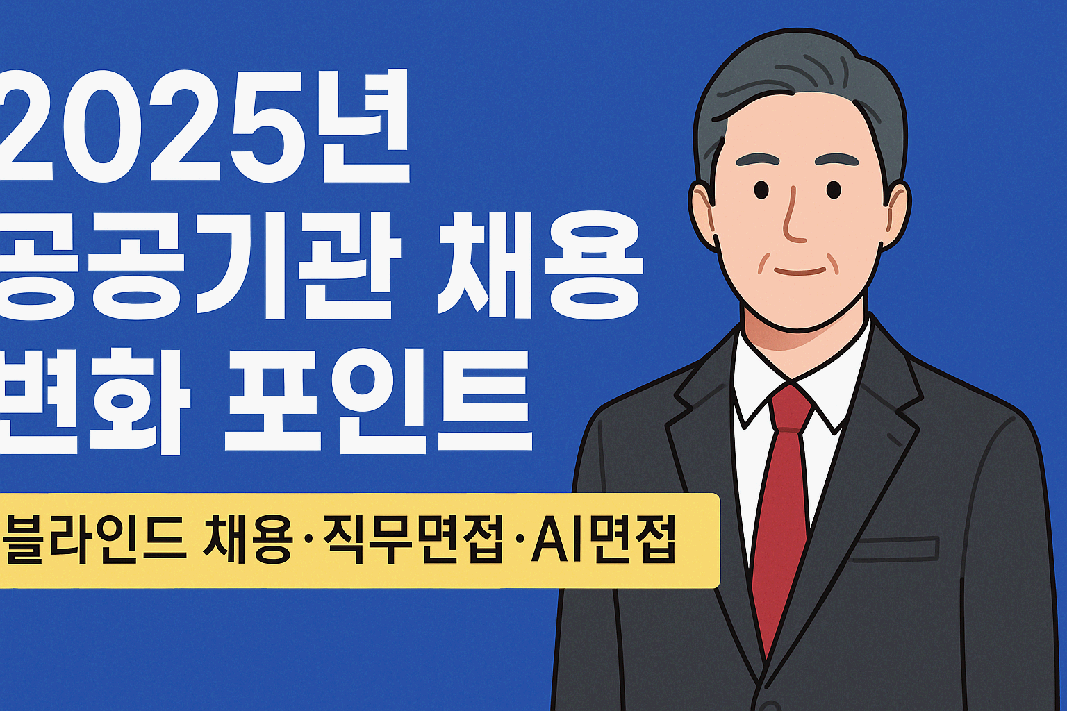 2025년 공공기관 채용 변화 포인트: 블라인드 채용&middot;직무면접&middot;AI면접 반영 내용 정리