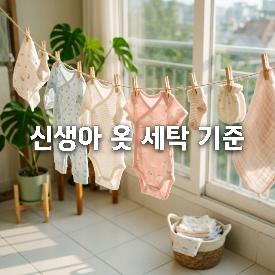 아기 빨래 따로 해야 할까 신생아 세탁 기준 총정리🧺