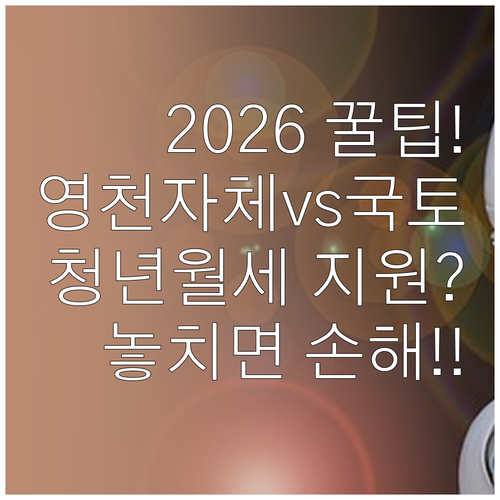 2026년 영천시 국토부 및 자체 청..