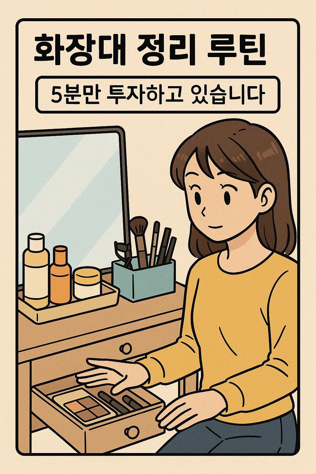 화장대 정리 루틴