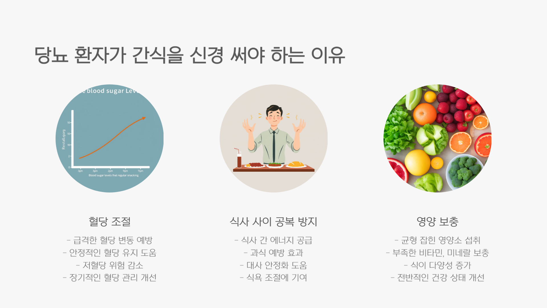 당뇨 환자 간식 추천, 혈당 걱정 없는 간식 리스트