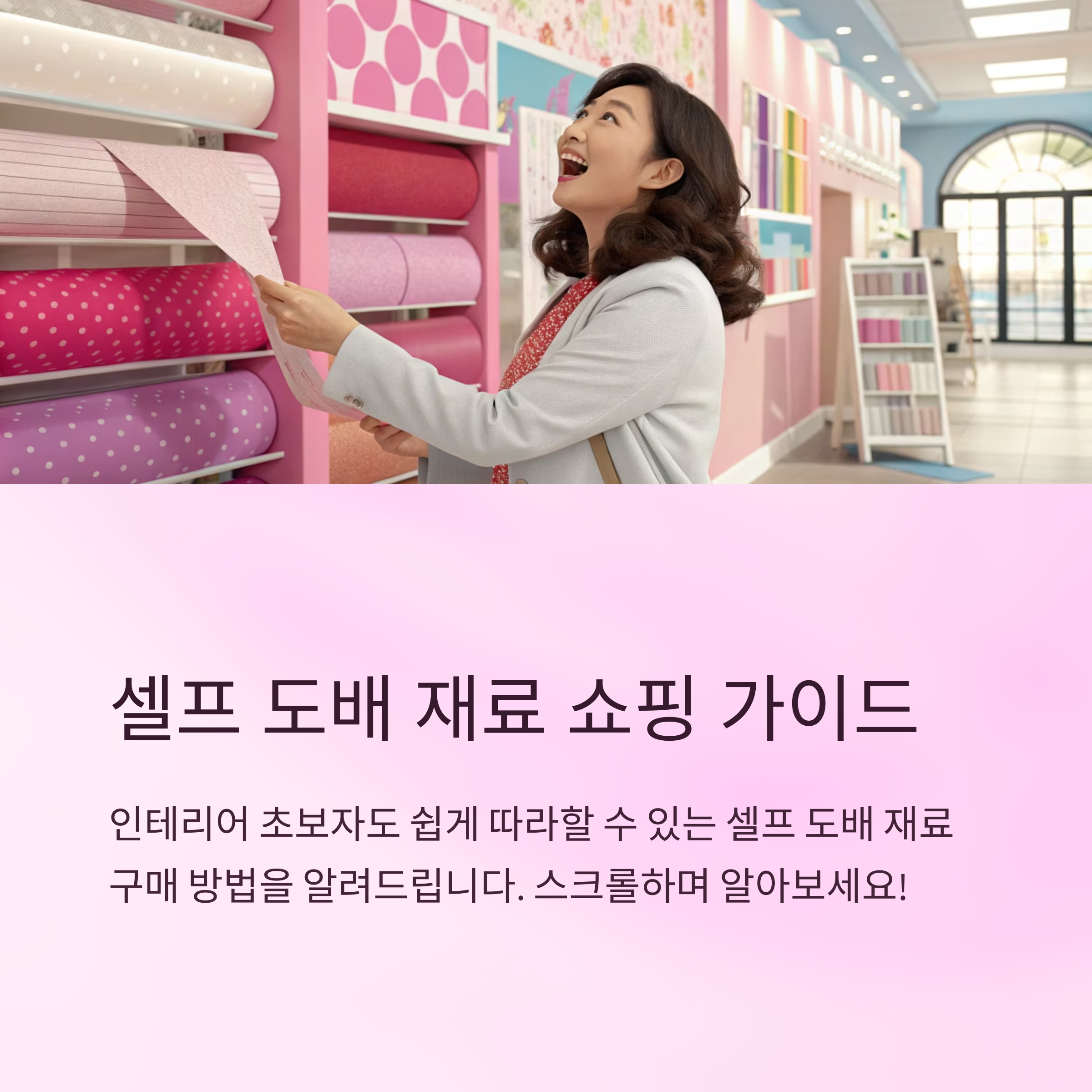 셀프 도배 재료 어디서 사야 할까