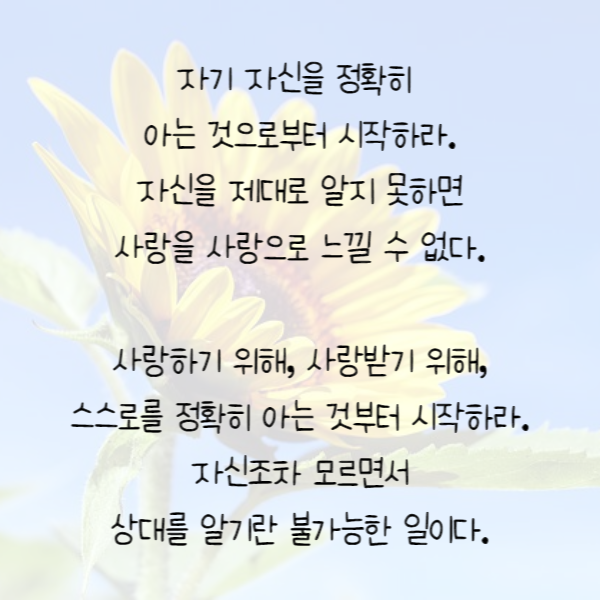 힘이되는 좋은 글귀