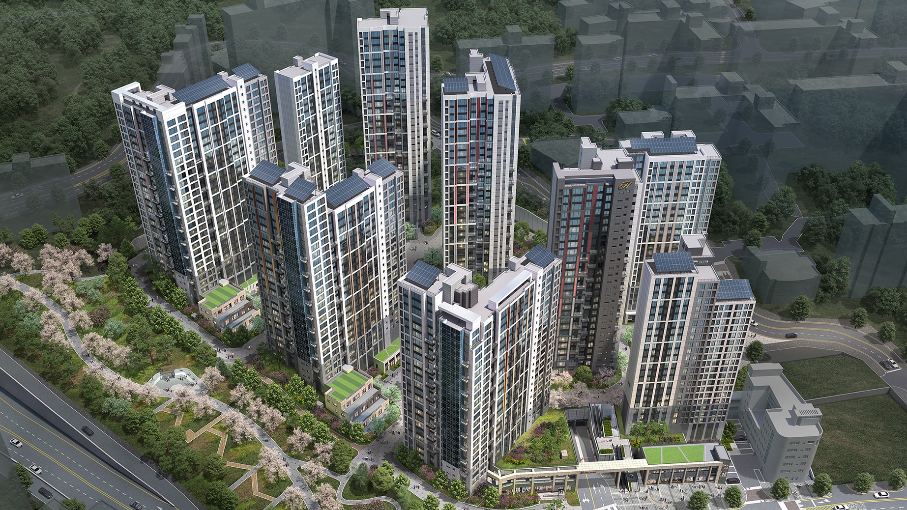 힐스테이트 관악센트씨엘 전경