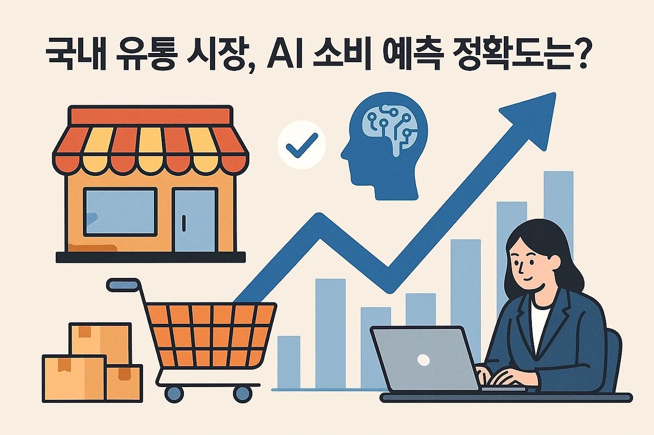 국내 유통 시장, AI 소비 예측 정확도는? 관련 이미지