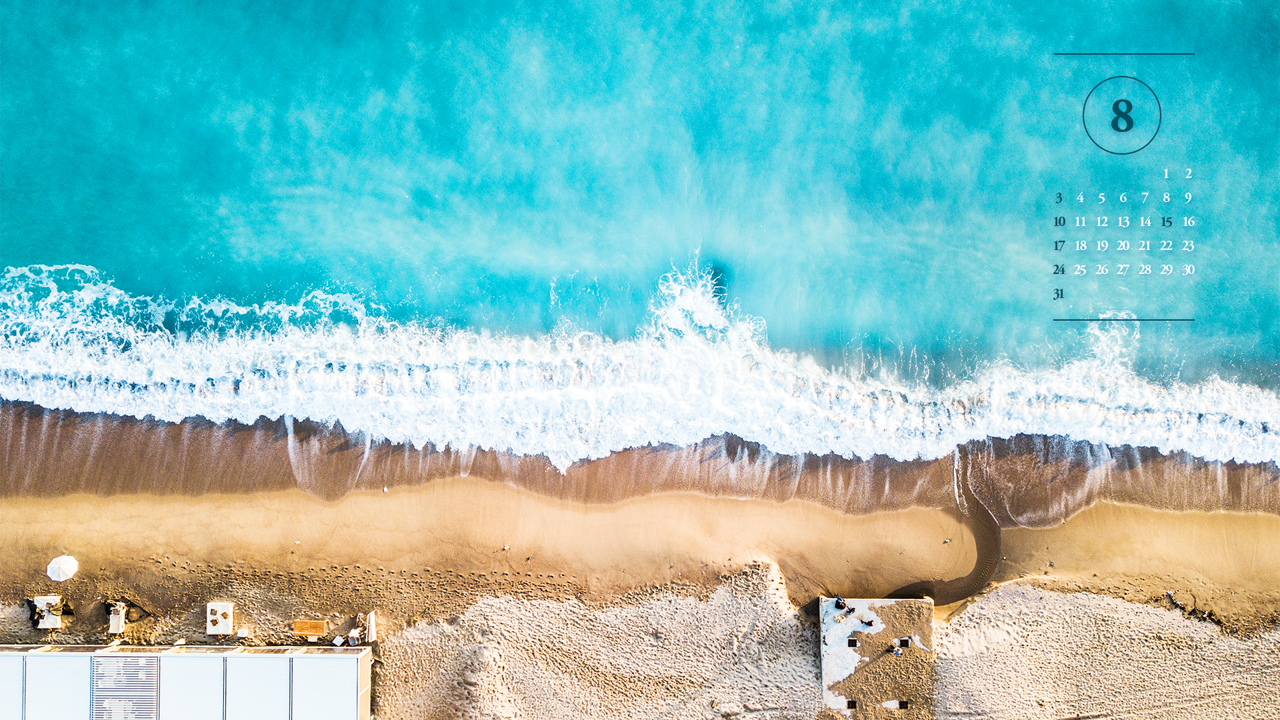 04 해변 A - 2025년8월 노트북배경화면