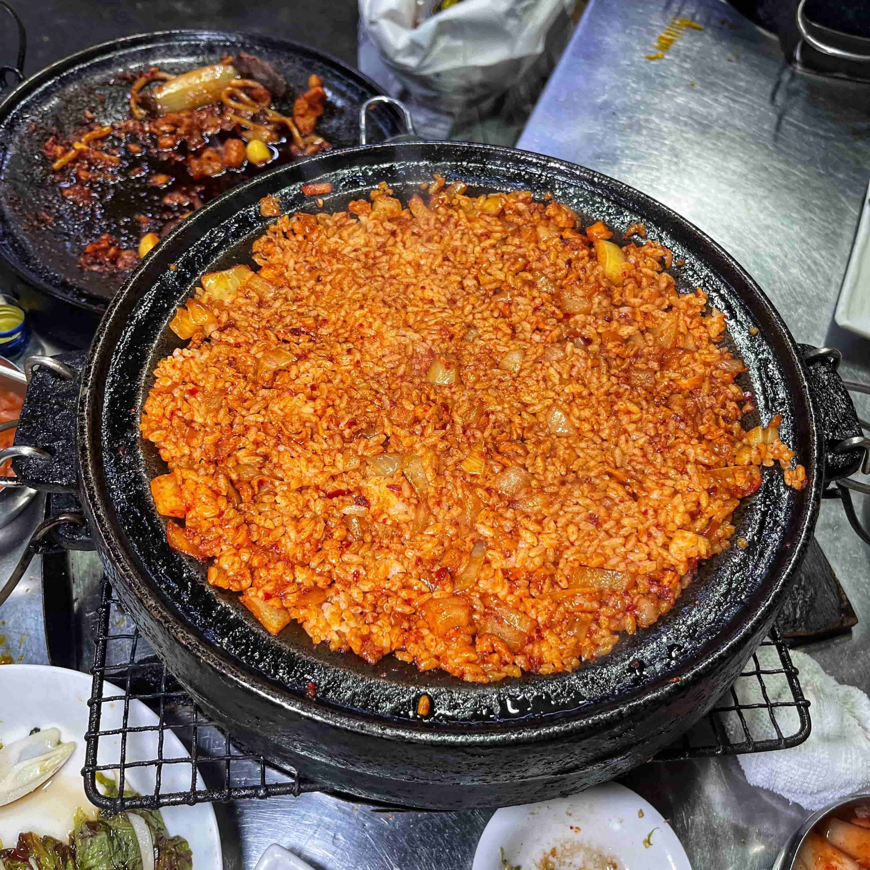 양곱창을 다 먹고 먹는 양볶음밥 사진