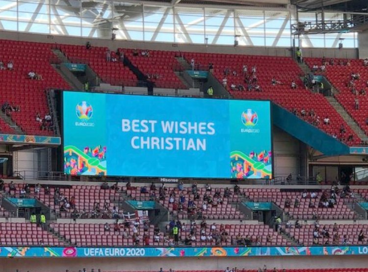 영국 크로아티아 에릭센 응원