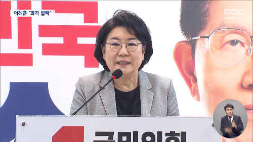 이혜훈 고향