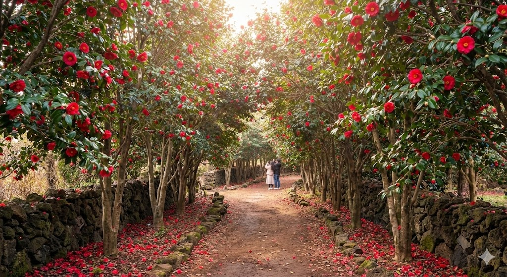 붉은동백꽃터널