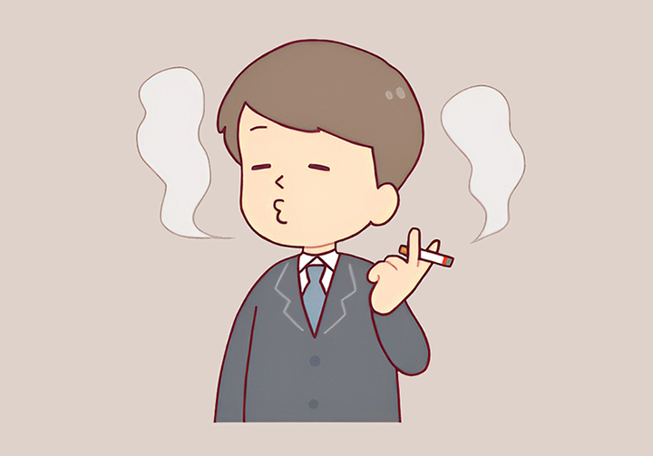 흡연하는-남성