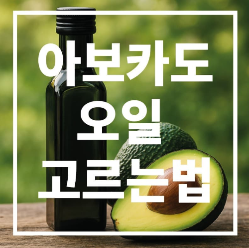 아보카도 오일 고르는 법