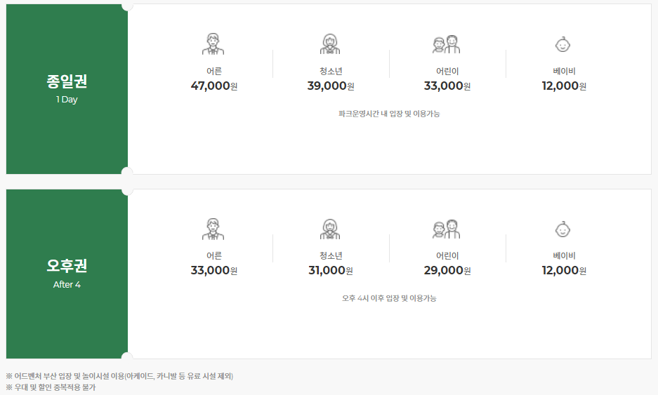 부산 기장 롯데월드 자유이용권 할인, 연간이용권 할인등록방법