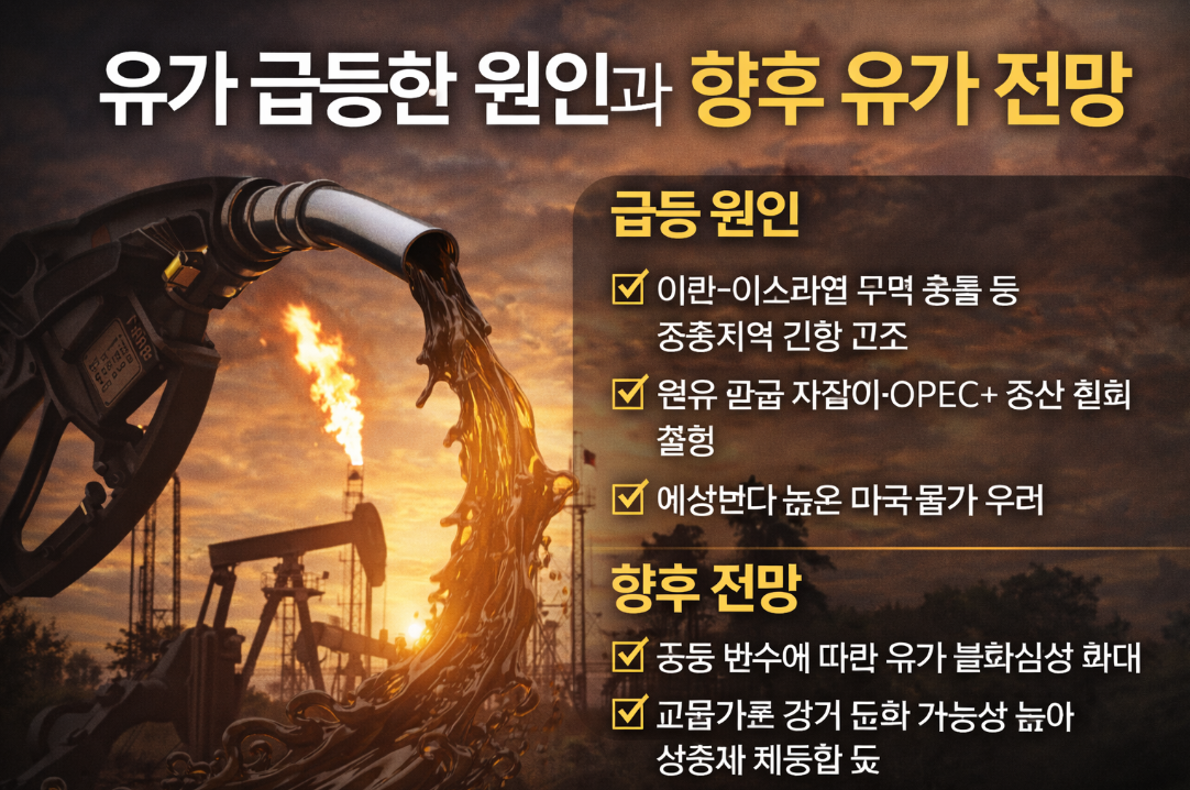 유가 급등 원인과 2026년 전망 완벽 분석
