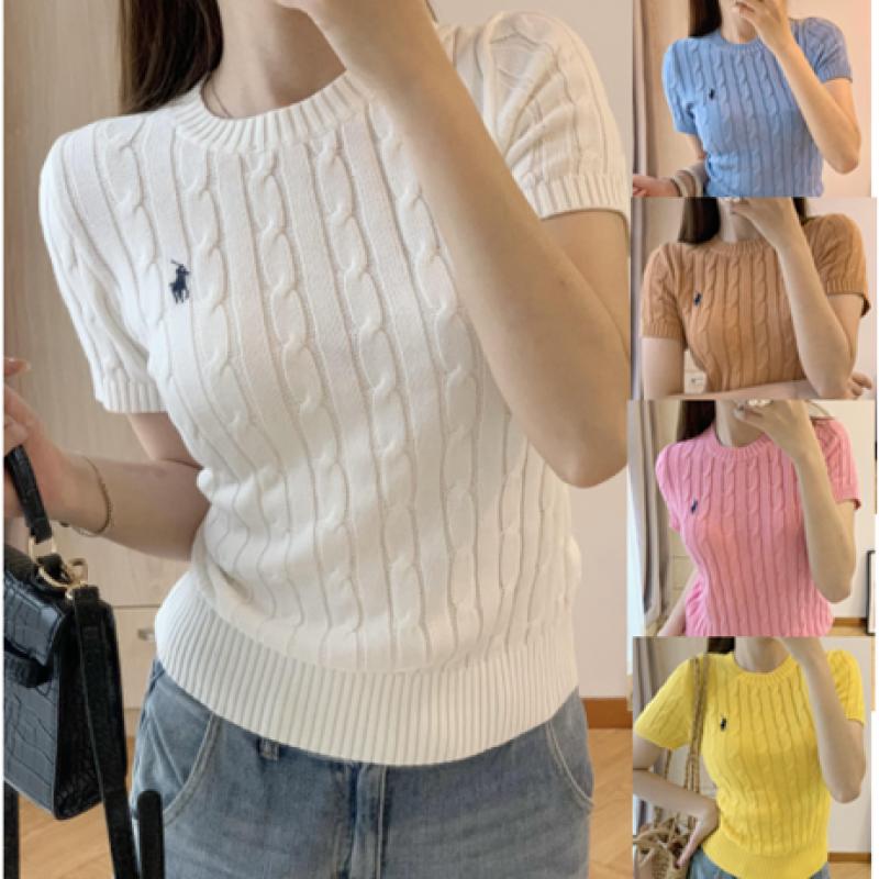 Polo Ralph Lauren폴로 랄프로렌 여성 반팔 니트 상의 2022FW