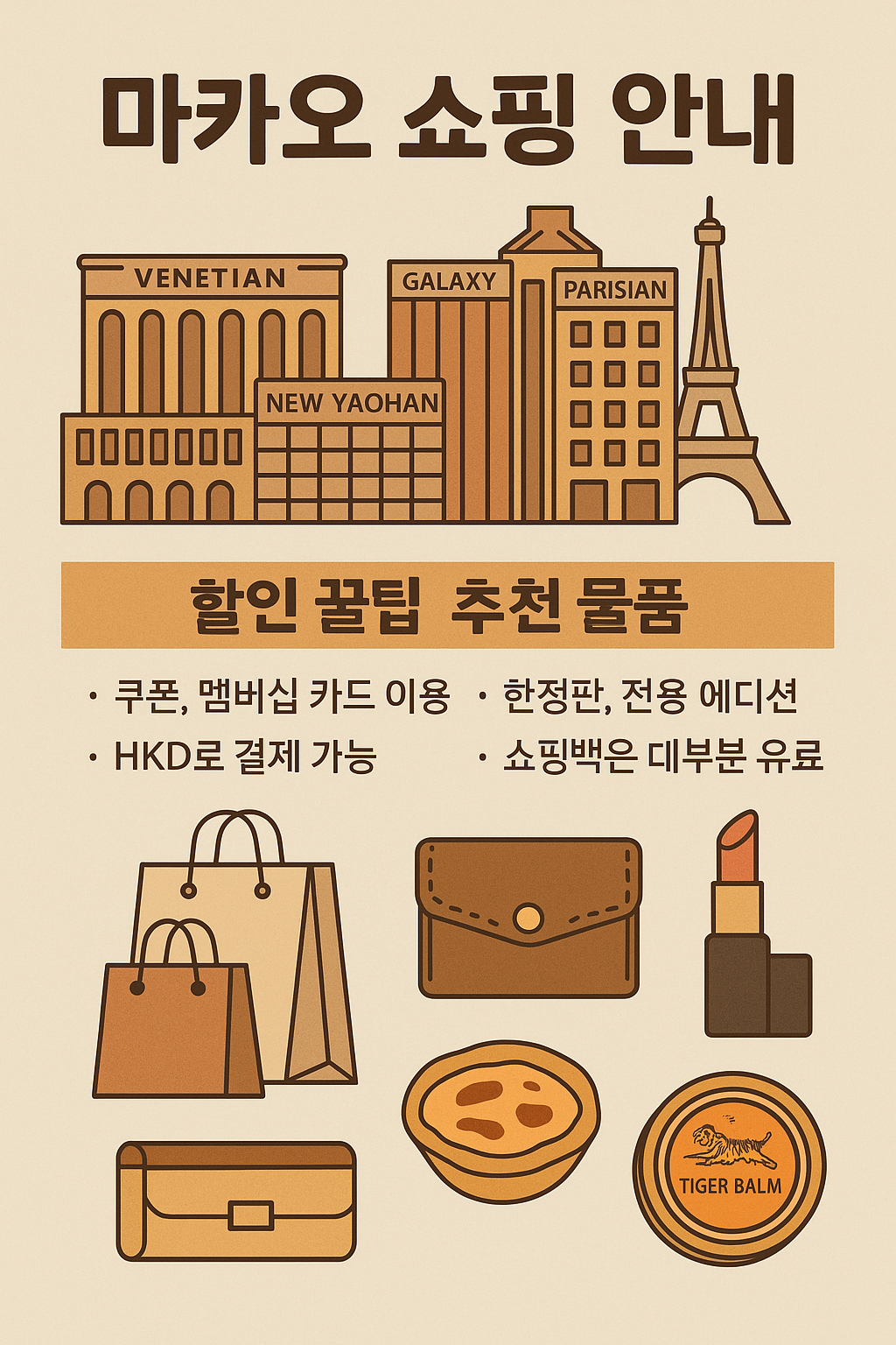 마카오 쇼핑 완전 정복