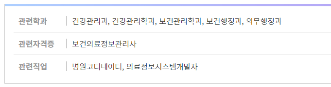보건의료정보관리사