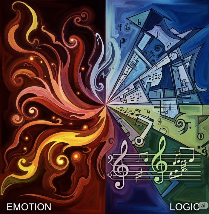 감성 대 논리 관련 그림