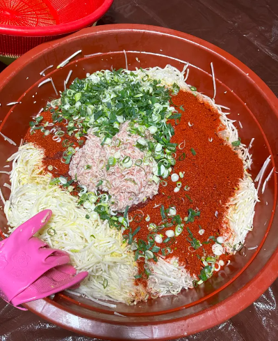 김장김치 준비사항