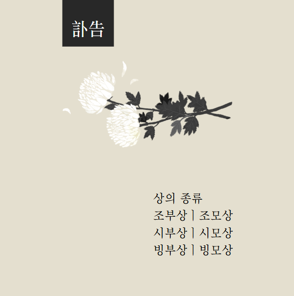조부상, 조모상