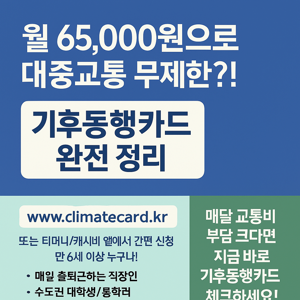기후동행카드 관련사진
