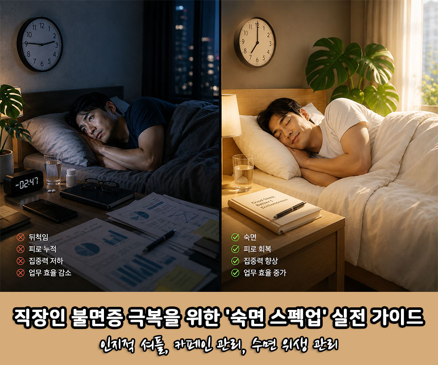 직장인 불면증 극복을 위한 숙면 스펙업 실전 가이드
