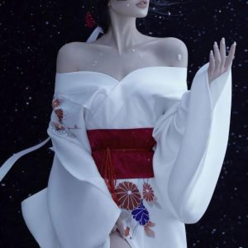 할로윈 코스프레 개량 기모노 유카타 일본의상