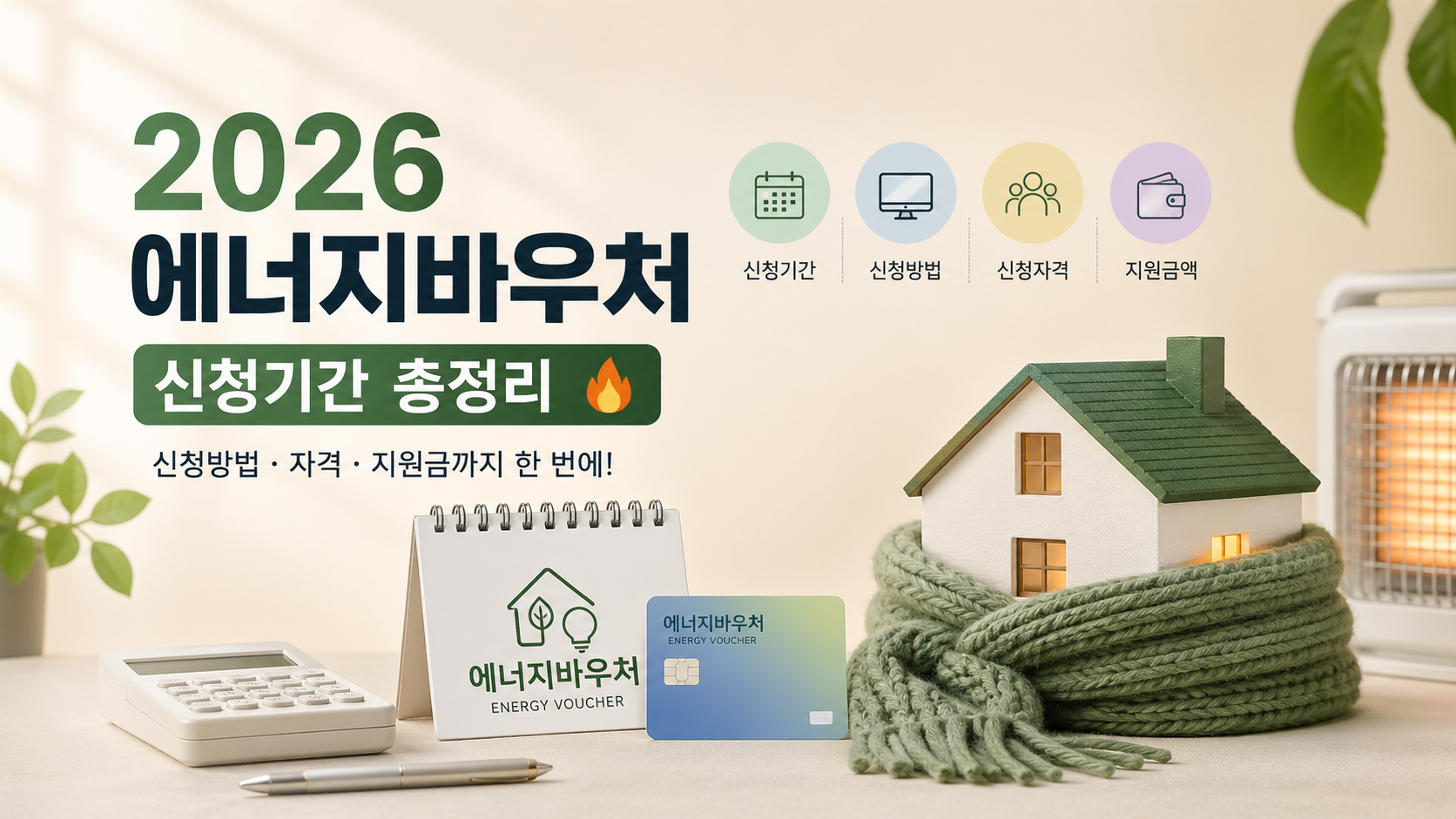 2026년 에너지바우처 신청기간 총정리｜신청방법&middot;자격&middot;지원금까지 한 번에!