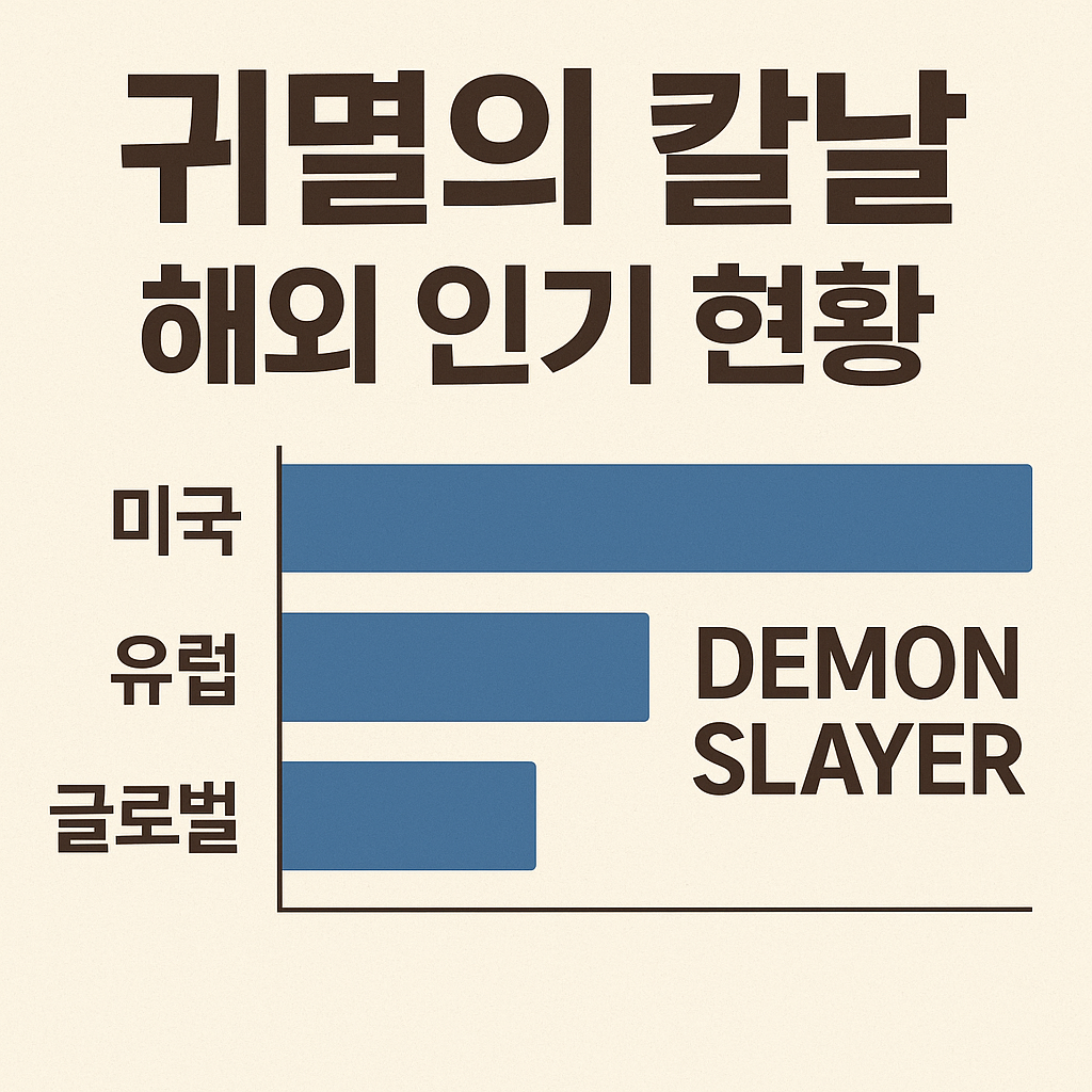 귀멸의 칼날, 해외 인기 현황 (미국, 유럽, 글로벌)