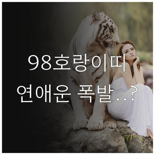 1998년생 호랑이띠 2월 운세 정보..