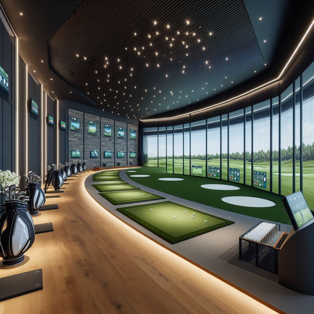 실내골프연습장 배경