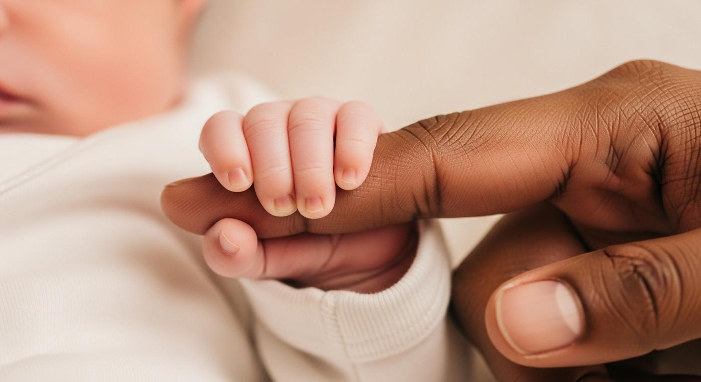 아기 피부색 어두움