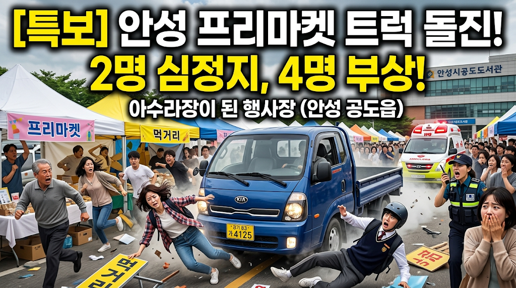 안성 프리마켓 트럭 돌진