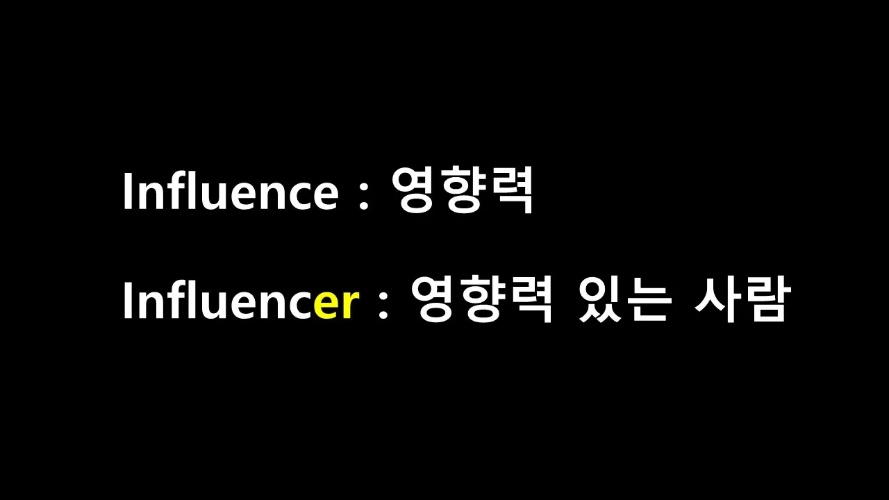 인플루언서 뜻 유래 의미 활용방법_5