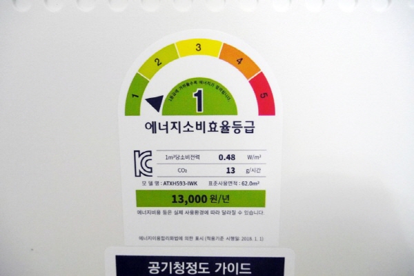 에너지소비효율등급 1등급
