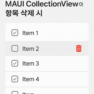 MAUI CollectionView Deletion Diagram