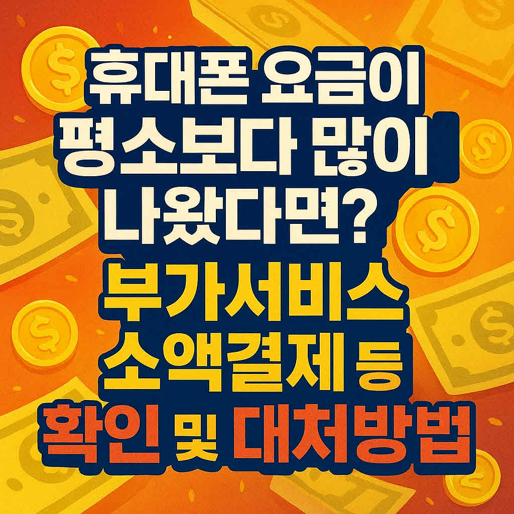 휴대폰 요금