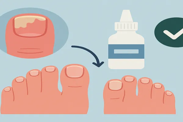 발톱 무좀 치료 전후 비교