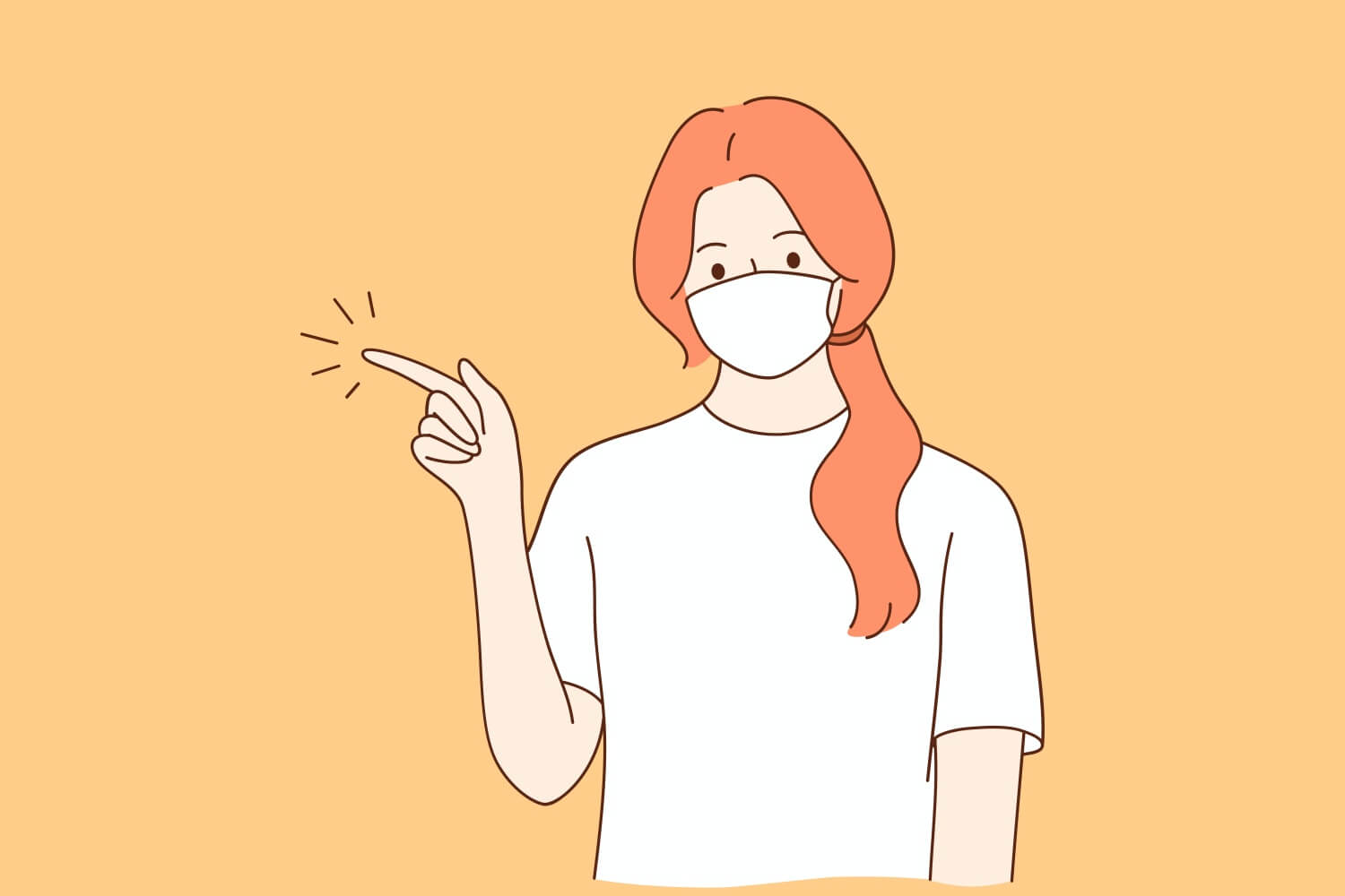 마스크를-착용하고-있는-여성