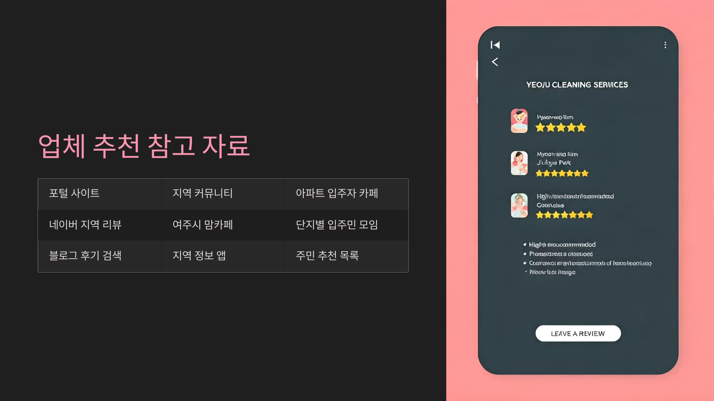 여주 입주청소 업체 추천 참고 자료