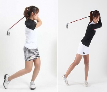 잘못된 골프 피니쉬 자세