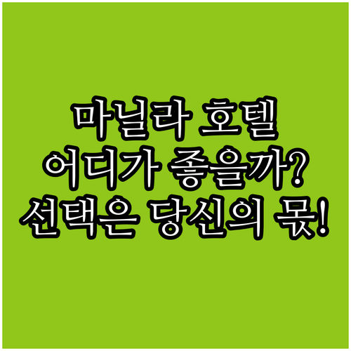마닐라 호텔 추천.. 홉 인 호텔 에..